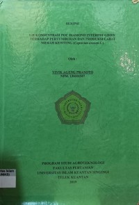 Image of UJI KONSENTRASI POC DIAMOND INTEREST GROW TERHADAP PERTUMBUHAN DAN PRODUKSI CABAI MERAH KERITING (Capsicum annum L.)
