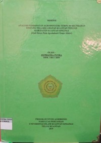 Image of ANALISIS PENDAPATAN AGROINDUSTRI TEMPE DI KELURAHAN SIMPANG TIGA KECAMATAN KUANTAN TENGAH KABUPATEN KUANTAN SINGINGI (STUDI KASUS PADA AGROINDUSTRI TEMPE ABDORI)